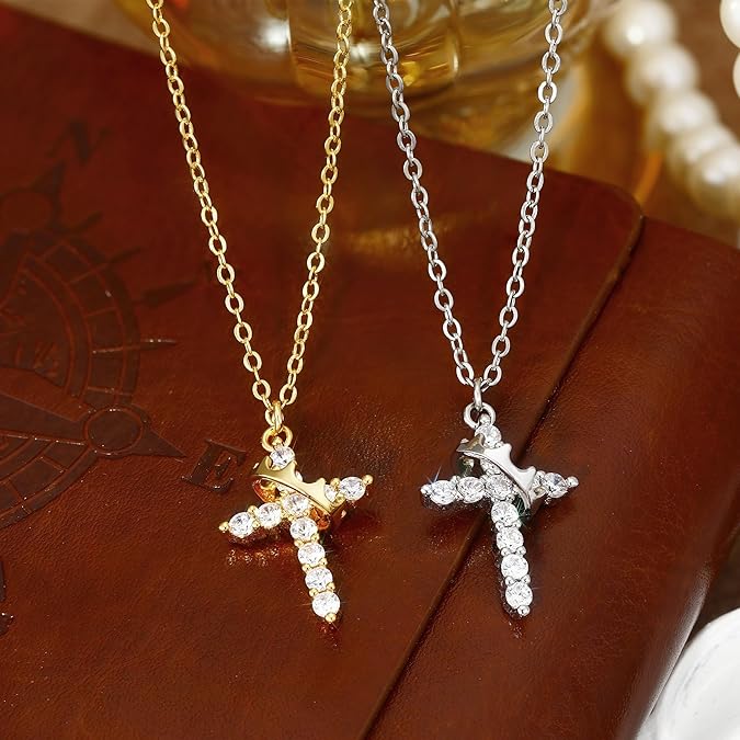 The Eternal Cross & Crown Necklace