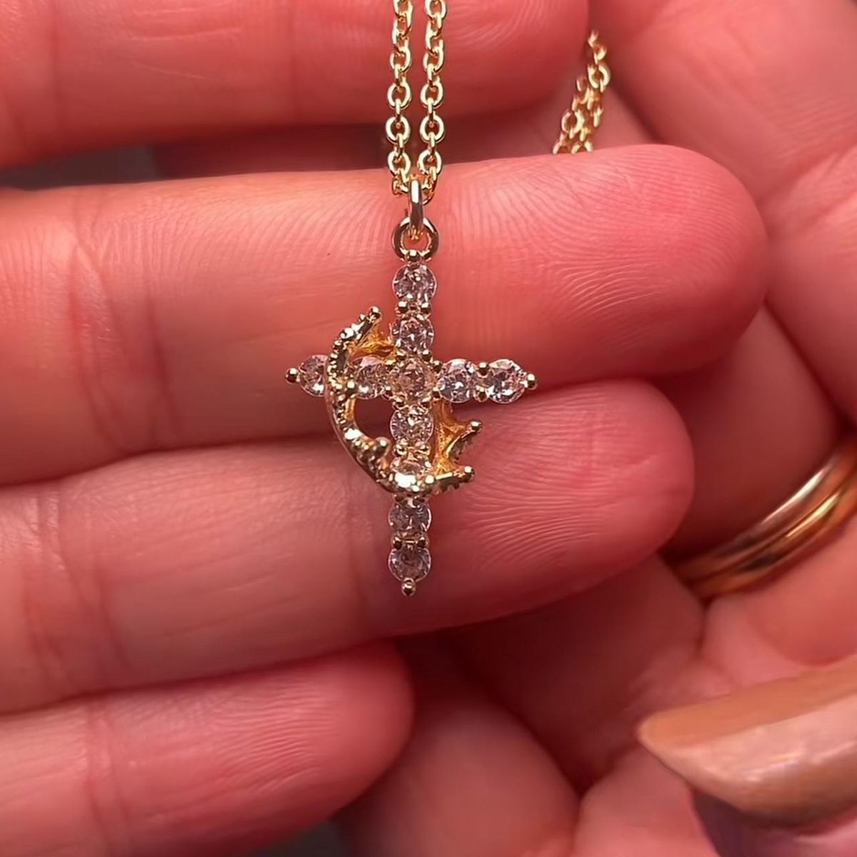 The Eternal Cross & Crown Necklace