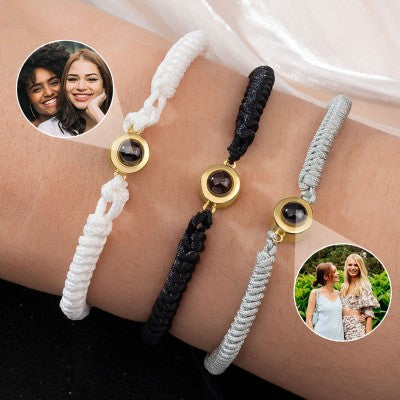 Personalized Circle Photo Bracelet