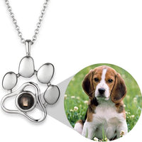 Photo Paw Pendant Necklace