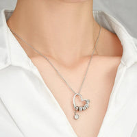 Custom Engraved Heart Necklace in 18K Gold Plating