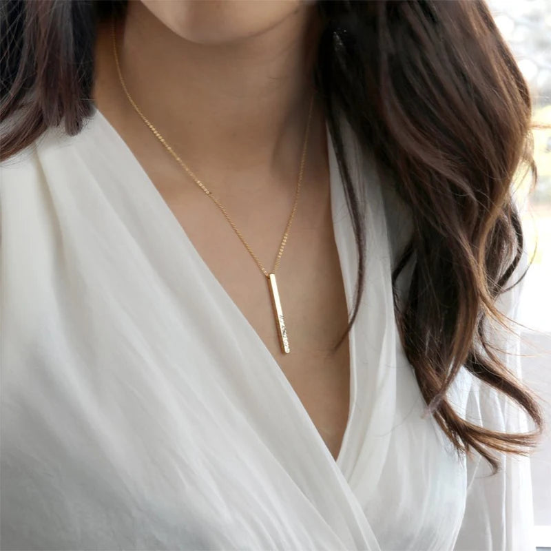 Vertical Bar Necklace