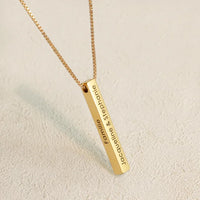 Vertical Bar Necklace