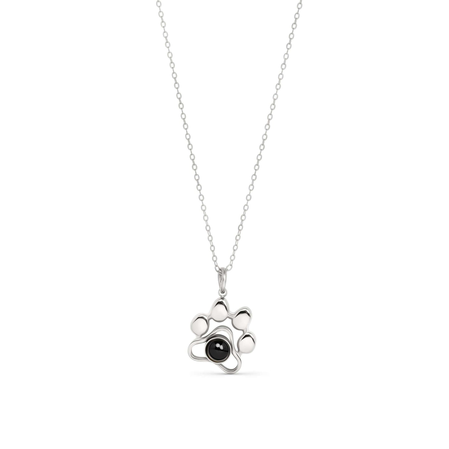 Photo Paw Pendant Necklace