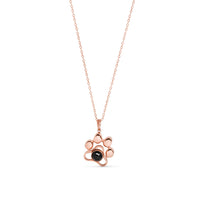 Photo Paw Pendant Necklace
