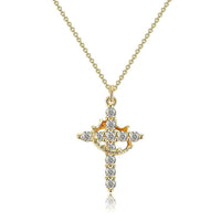 The Eternal Cross & Crown Necklace