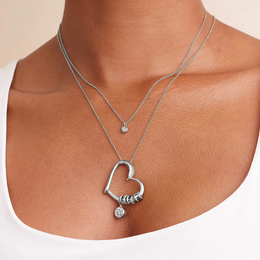 Personalized Engraved Heart Necklace