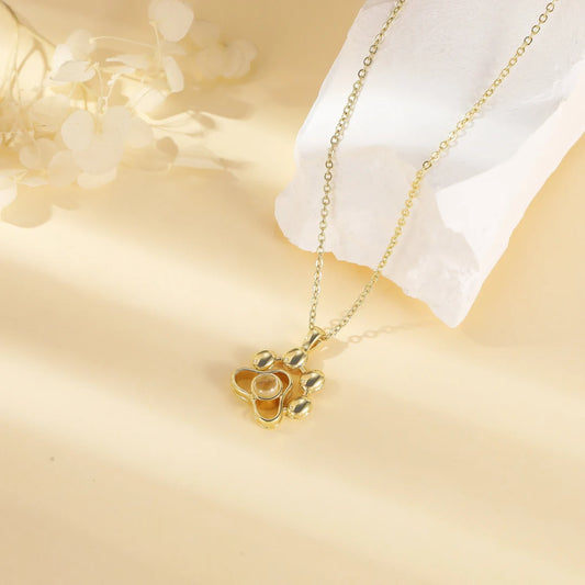 Photo Paw Pendant Necklace