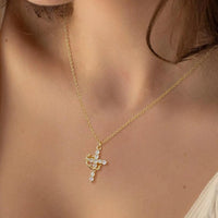 The Eternal Cross & Crown Necklace